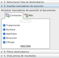 Administrador de correspondencia de Word
