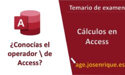 Temario Access 🏆 Domina el Operador Barra Invertida