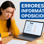 errores en informatica para oposiciones