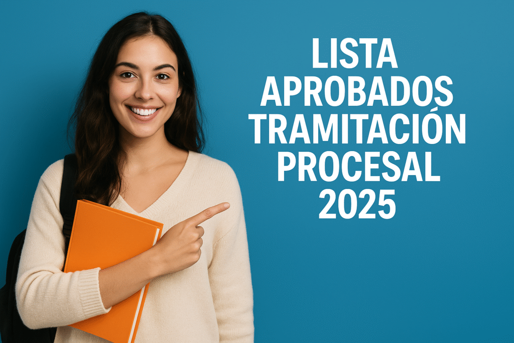 listado aprobados tramitacion procesal 2025