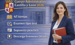 Oposiciones Administrativo Castilla y León (JCyL) 2026: temario y examen