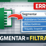 segmentación de datos Excel para filtrar datos