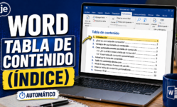 Tabla de contenido en Word: cómo hacer un índice automático paso a paso
