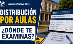 Distribución de opositores por aula Administrativo del Estado 2026