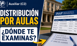 Consulta tu aula para el examen de Auxiliar Administrativo (Oposiciones AGE 2026)