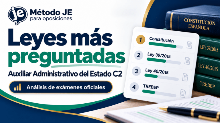 Leyes más preguntadas en Auxiliar Administrativo del Estado C2
